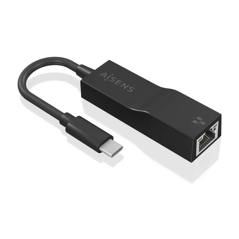 Adaptador USB Tipo-C - RJ45 Aisens A109-0765/ 1000Mbps