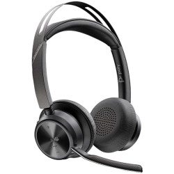 Auriculares Inalámbricos Poly Voyager Focus 2 para Microsoft Teams + Adaptador USB-C-A + Soporte de Carga/ con Micrófono/ Blu...