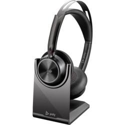 Auriculares Inalámbricos Poly Voyager Focus 2 Microsoft Teams + Adaptador USB-C-A + Soporte de Carga/ con Micrófono/ Bluetoot...