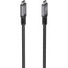 Cable USB 3.2 Tipo-C Aisens  A107-0991/ USB Tipo-C Macho - USB Tipo-C Macho/ Hasta 60W/ 5Gbps/ 7m/ Negro