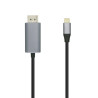 Cable DisplayPort Aisens A109-0394/ USB Tipo-C Macho - DisplayPort Macho/ Hasta 27W/ 1250Mbps/ 80cm/ Negro