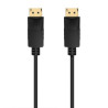 Cable DisplayPort 1.2 CCS 4K Aisens A124-0740/ DisplayPort Macho - DisplayPort Macho/ Hasta 5W/ 2300Mbps/ 2m/ Negro