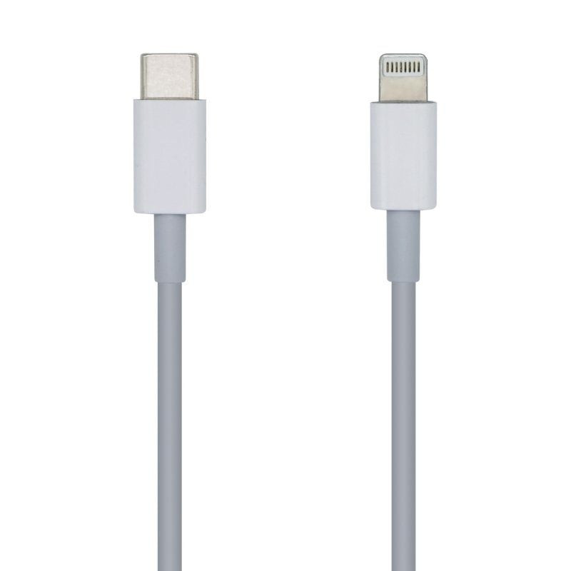 Cable USB 2.0 Tipo-C Lightning Aisens A102-0441/ Lightning Macho - USB Tipo-C Macho/ 480Mbps/ 20cm/ Blanco