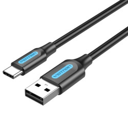 Cable USB 2.0 Tipo-C Vention COKBF/ USB Macho - USB Tipo-C Macho/ 480Mbps/ 1m/ Gris