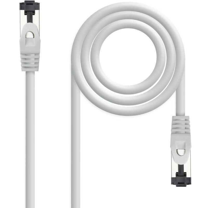 Cable de Red RJ45 SSTP Nanocable 10.20.2000-L30 Cat.8.1/ 30cm/ Gris