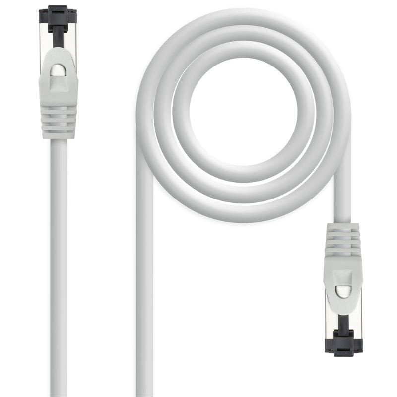 Cable de Red RJ45 SSTP Nanocable 10.20.2010 Cat.8.1/ 10m/ Gris