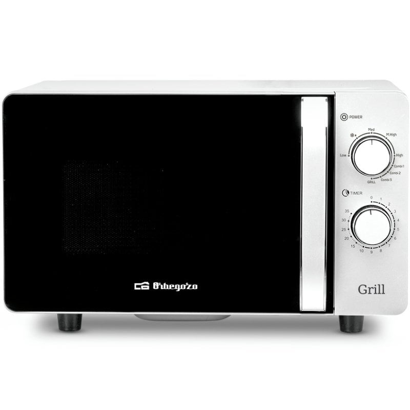 Microondas Orbegozo MIG 2070 CE/ 700W/ Capacidad 20L/ Función Grill/ Blanco
