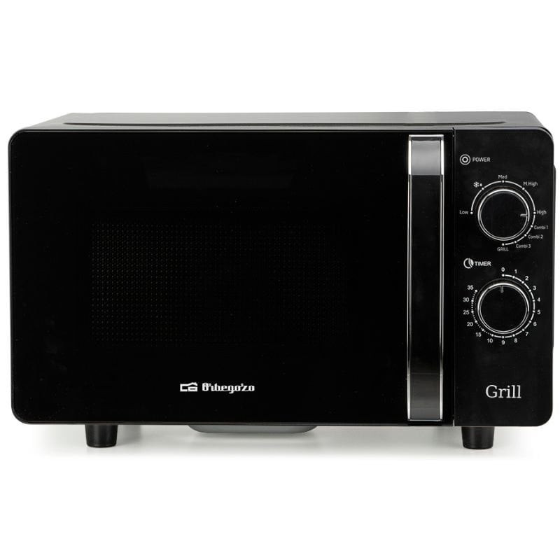 Microondas Orbegozo MIG 2071 CE/ 700W/ Capacidad 20L/ Función Grill/ Negro