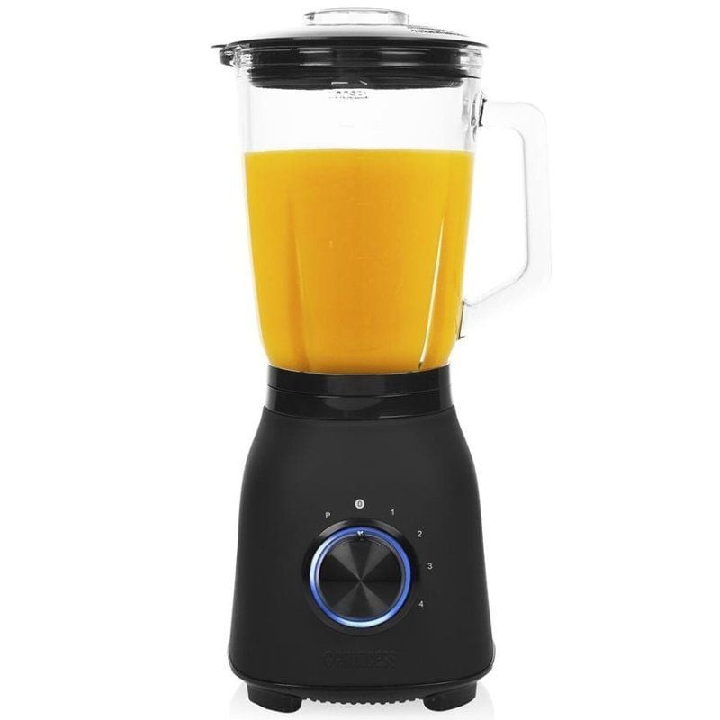 Batidora de vaso Princess Black Steel 212092/ 1000W/ 4 Velocidades/ Capacidad 1.5L