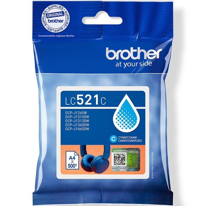 Cartucho de Tinta Original Brother LC521C/ Cian