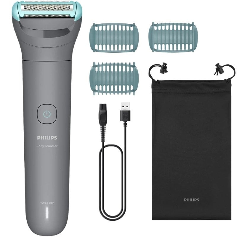 Cortabarbas Philips Body Groomer BG3485/15/ con Batería/ 3 Accesorios