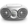 Radio CD Philips AZ215S/ 3W RMS/ con Cable/ Plata