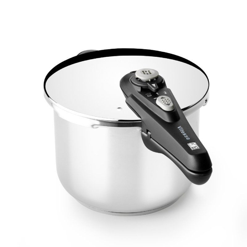 Olla a Presión Bra Vitesse A185104/ Ø24cm/ 9L/ Acero Inoxidable/ Apta para Inducción