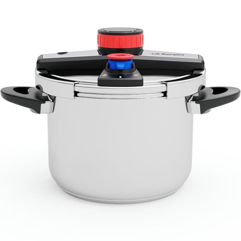 Olla a Presión Orbegozo HP 6200/ 6L/ Acero Inoxidable/ Apta para Inducción