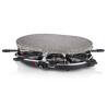 Parrilla Princess Stone 8 Oval & Raclette 162720/ 1200W/ Tamaño 430*300mm
