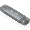 Lector de Tarjetas Externo Aisens ASCR-2AC08-GR/ USB 3.1
