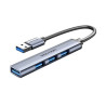 Hub USB 3.0 Vention CKOHB/ 4xUSB/ Gris