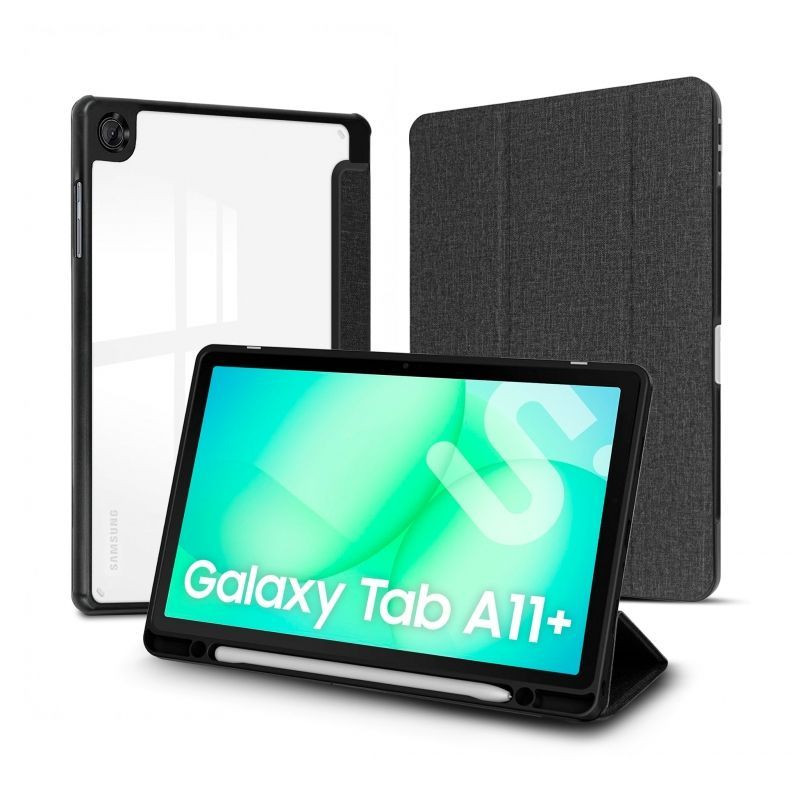 Funda Subblim Clear Shock Case para Samsung A11+/ Negra