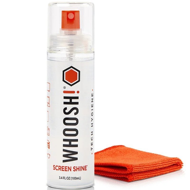 Kit Limpiador de Pantallas Whoosh Kit GO XL WSH003/ Spray 100ml + Paño Microfibra