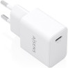 Cargador de Pared GaN Aisens A110-1023/ 1xUSB Tipo-C/ 20W/ Blanco