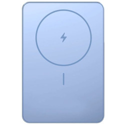 Powerbank 5000mAh Xiaomi Super Slim Magnetic Power Bank 5000/ Wireless/ Azul/ Incluye Cable USB Tipo-C