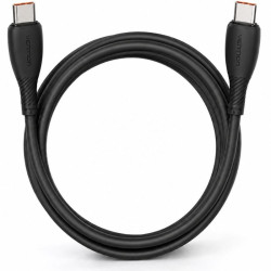 Cable USB 2.0 Tipo-C Vention TRWBH/ USB Tipo-C Macho - USB Tipo-C Macho/ Hasta 100W/ 480Mbps/ 2m/ Negro
