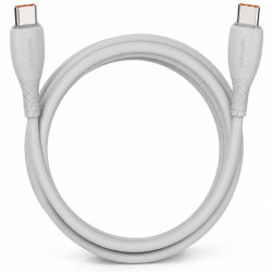 Cable USB 2.0 Tipo-C Vention TRWHH/ USB Tipo-C Macho - USB Tipo-C Macho/ Hasta 100W/ 480Mbps/ 2m/ Gris