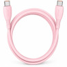 Cable USB 2.0 Tipo-C Vention TRWPH/ USB Tipo-C Macho - USB Tipo-C Macho/ Hasta 100W/ 480Mbps/ 2m/ Rosa
