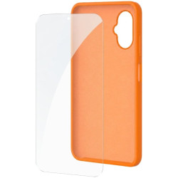 Funda Silicona + Protector de Pantalla de Cristal Templado SPC Wuum One Protection Pack 4354P/ Compatible con SPC Wuum One/ N...