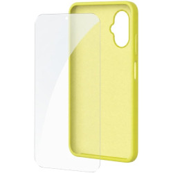 Funda Silicona + Protector de Pantalla de Cristal Templado SPC Wuum One Protection Pack 4354Y/ Compatible con SPC Wuum One/ A...