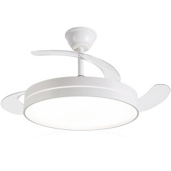 Ventilador de Techo Daewoo con aspas retráctiles DW5008/ 30W/ 3 Aspas/ 6 Velocidades