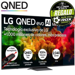 Televisor LG QNED evo AI QNED83B Mini LED 85QNED8EB3A 85'/ Ultra HD 4K/ Smart TV/ WiFi