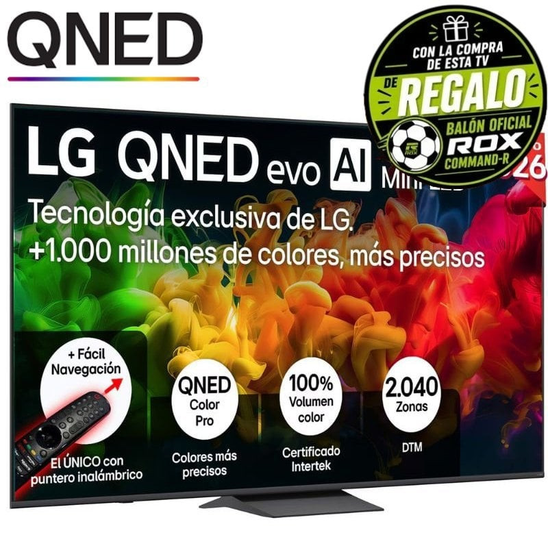 Televisor LG QNED evo AI QNED83B Mini LED 85QNED8EB3A 85'/ Ultra HD 4K/ Smart TV/ WiFi