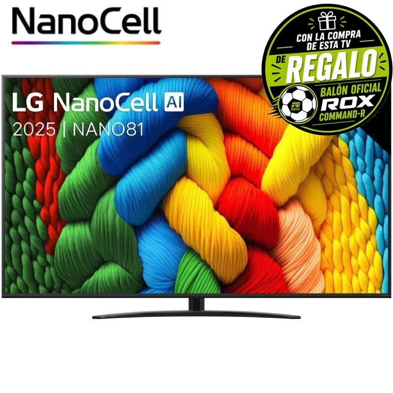 Televisor LG NanoCell 65NANO81A6A 65'/ Ultra HD 4K/ Smart TV/ WiFi