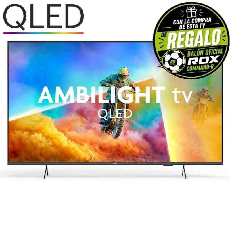 Televisor Philips QLED 55PQS8501 55'/ Ultra HD 4K/ Ambilight/ Smart TV/ WiFi