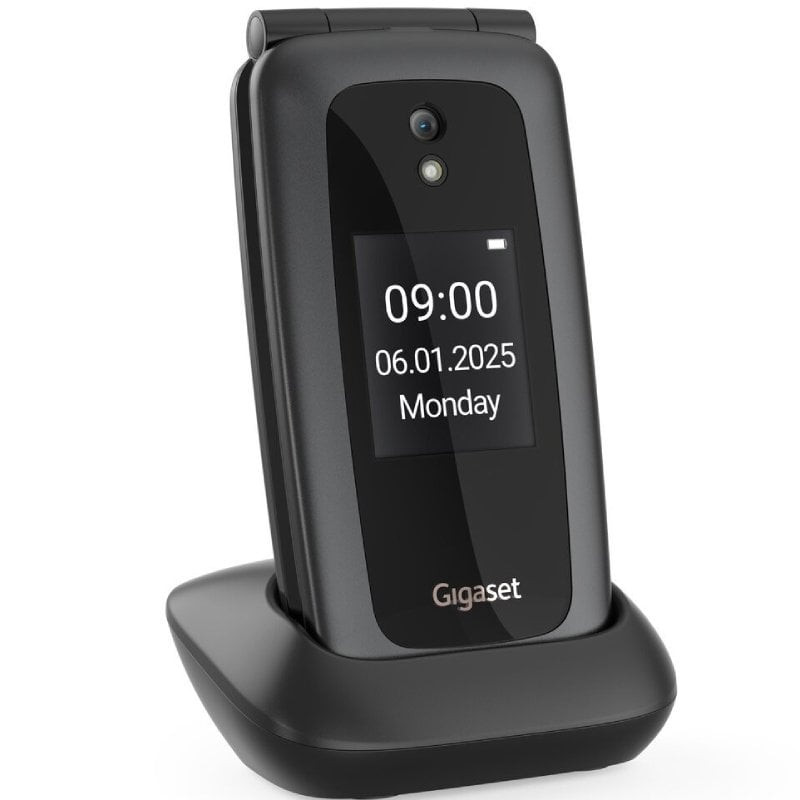 Teléfono Móvil Gigaset GL795 para Personas Mayores/ 4G/ Negro