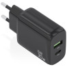 Cargador de Pared GaN Aisens A110-0924/ 1xUSB Tipo-C/ 1xUSB/ 30W/ Negro