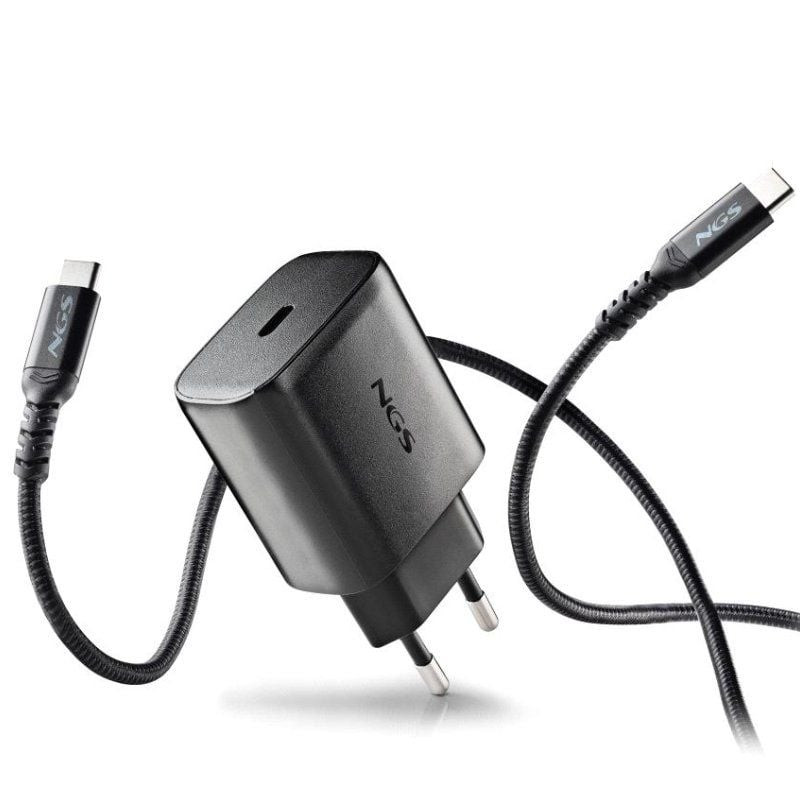 Cargador de Pared GaN NGS Bud 45W/ 1xUSB Tipo-C/ 45W