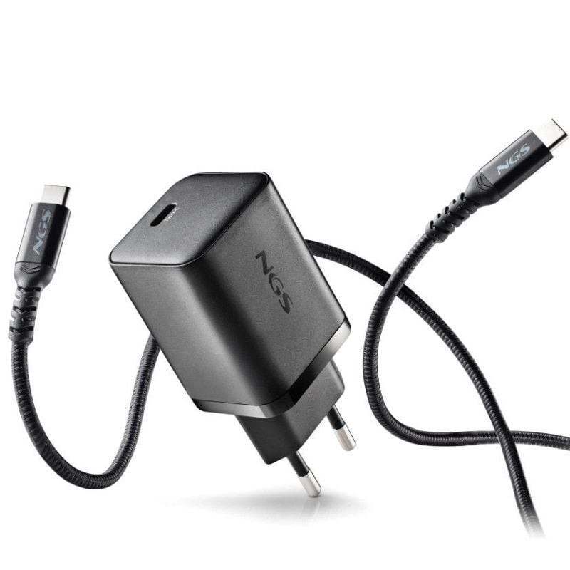 Cargador de Pared GaN NGS Bud 65W/ 1xUSB Tipo-C/ 65W