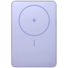 Powerbank 5000mAh Xiaomi Super Slim Magnetic Power Bank 5000/ Wireless/ Púrpura/ Incluye Cable USB Tipo-C