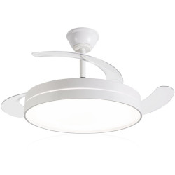 Ventilador de Techo Daewoo con aspas retráctiles DW5008/ 30W/ 3 Aspas/ 6 Velocidades