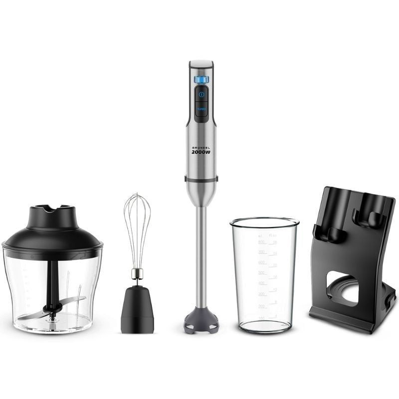 Batidora de mano Grunkel BM-2000SET/ 2000W/ Capacidad 0.8L/ Incluye Vaso