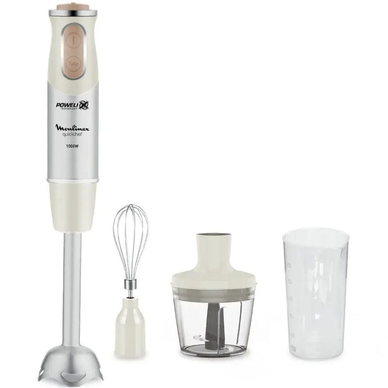 Batidora de mano Moulinex Quickchef/ 1000W/ 10 Velocidades/ Capacidad 800ml/ Incluye Varillas