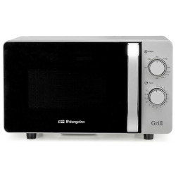 Microondas Orbegozo MIG 2072 CE/ 700W/ Capacidad 20L/ Función Grill/ Gris