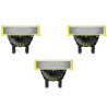 Cabezal de Reemplazo para Afeitadora Eléctrica Philips OneBlade/ Pack 3