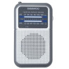 Radio Portátil Daewoo DW1008/ a Pilas/ Plata