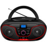 Radio CD Daewoo DW3013/ 4W/ a Pilas/ Rojo
