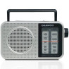 Radio Portátil Daewoo DW1125/ a Pilas/ Gris Metalizado