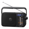 Radio Portátil Panasonic RF-2400DEG-K/ a Pilas/ con Cable/ Negra