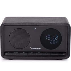 Radio Portátil Sunstech RPBT460/ con Batería/ Negra